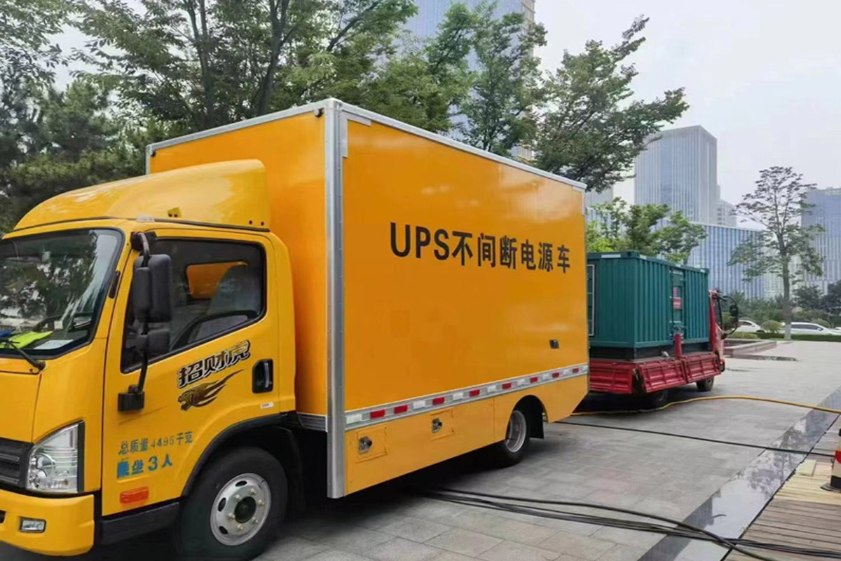 普定发电机租赁施工现场